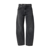 LEVIS  Kavbojke Baggy Dad Barrel črn denim