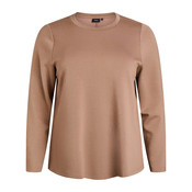 Zizzi Bluza MONA svetlo rjava