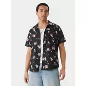 RVCA Srajca Morning Glory AVYWT00490 Črna Regular Fit