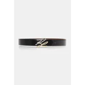 Usnjen dvostranski pas Karl Lagerfeld K/AUTOGRAPH