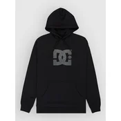 DC Strass Star moški pulover s kapuco black
