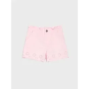 Sinsay - Teksas šorti sa ažurnim detaljima - pastelno roze