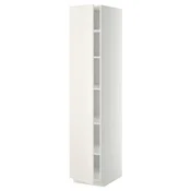 METOD Visoki element s policama, bela/Veddinge bela, 40x60x200 cm