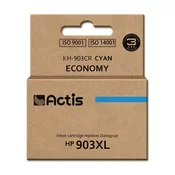slomart črnilo actis kh-903cr (nadomestno črnilo hp 903xl t6m03ae; standardno; 12ml; modro) - nov čip