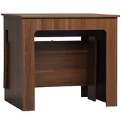 Homestar Jedilna miza raztegljiva zložljiva miza 180x85x75 cm rjava