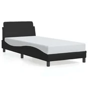 Vidaxl Posteljni okvir Dover črn 90x200 cm blago