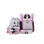 Šolska torba ABC-123 - 4-delni set, ergo flexi ,panda