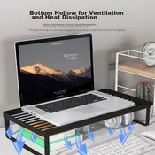 Mryc Postolje za laptop, Podesivo, Crno