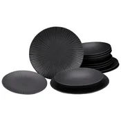 Creatable Jedilni Servis Vesuvio Black, 12-Delni