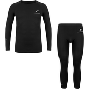 Otroški set REUSCH Aktivno športno perilo WARM, črna