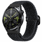 BStrap Braid Nylon pašček za Garmin Venu 2 Plus, black
