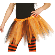 Guirca Otroško krilo TUTU - črno/oranžno 30 cm