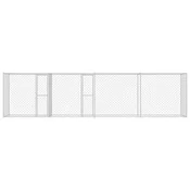 vidaXL vidaXL Pasja kletka srebrna 600 x 200 x 200 cm Cinkana jeklena, (5000092543)
