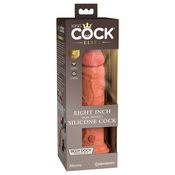 King Cock Elite 8 - pripenjalni, realistični dildo (20 cm) - temno naraven