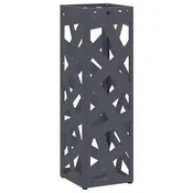 Vidaxl Stojalo za dežnik Antracit 15,5 x 15,5 x 49 cm Kovina