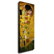 Stenska reprodukcija na platnu Gustav Klimt The Kiss, 30 x 80 cm