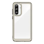 HURTEL Ovitek Outer Space za Samsung Galaxy A36 s fleksibilnim okvirjem - prozoren, črn