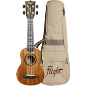FLIGHT DUS445 KOA SOPRANO ukulele /TORBA gloss