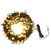 Vidaxl Veriga lučk 400 LED lučk 40 m 8 učinkov toplo bele