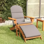 Vidaxl vidaXL Vrtni stol Adirondack z naslonom za noge iz masivnega akacijevega lesa
