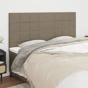 Uzglavlje boje taupe 160x5x118/128 cm tkanina