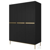 Garderobna omara Nicole 150 3D2SZ - črna