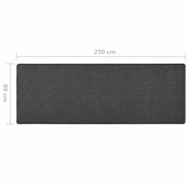 Dugi tepih antracit 80 x 250 cm
