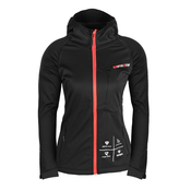Ženska softshell jakna MotoZem Racing Team crno-crvena