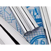 Tapet samolepljivi rolna 50x300cm 50my Sadipal Fabriano S0012238 metalik srebrni (argento)