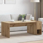 vidaXL Klubska miza Umetni hrast 101,5 x 50 x 37 cm Konstruiran les