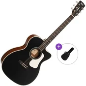 Cort L100OCF-CED Basic SET Black Satin Elektroakustična jumbo