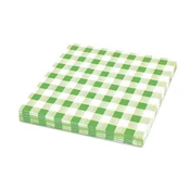 Servieta (PAP FSC Mix) 1-slojna karirasto zelena 33 x 33 cm [100 kosov]