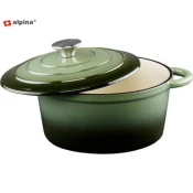 Alpina litoželezni lonec, 3.8L, 24 x 11,8 cm, zelen