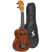 Sopran ukulele Stagg - US-Tiki Ah, s futrolom, smedi