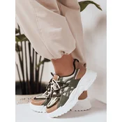 Sportowe sneakersy damskie RUNWIN zielone Dstreet