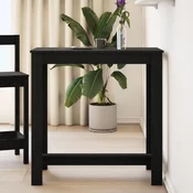 vidaXL vidaXL Barska miza Črna Oreh 102x50x103,5 cm iz lesa, (22008618)