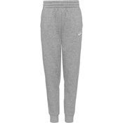 Nike Sportswear Hlače Club  siva / bela