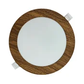 LED ugradno svetlo CIRCLE LED/12W/230V 4200K, precnik 16,7 cm, braon