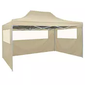 vidaXL Profesionalni sklopivi šator za zabave 3 x 4 m celicni krem