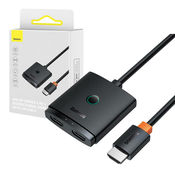 HDMI Switch Baseus s klasterom kabela od 1 m crne boje