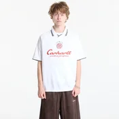 Majice Carhartt WIP S/S Terrace Football T-Shirt UNISEX Heart Train Jacquard, White XS