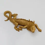 KARE Stenski predmet kuščar, lakiran poliresin, 31 x 11 cm, zlato - Dnevna soba/jedilnica - Dizajn - Plastika