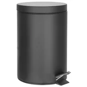 SIMPLE LINE koš za odpadke okrogel 5l, črn mat - Črna - 205x280x285 mm - Aqualine - SIMPLE LINE - 24 - Jeklo - Lepilo - Drugo - Koš za odpadke do 6 l - Krožni - notranja posoda - 205 - 280 - 285 - 5 - 14