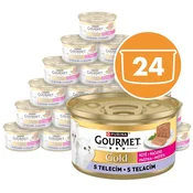 Konzerva Gourmet GOLD Kitten - pašteta s teletino 24 x 85 g