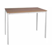 PROMOCIJA Bijeli blagovaonski stol RAMOD 100x60 cm, dekor hrast II. kvaliteta