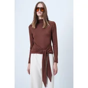 Trend Alacati Stili Ženska bluza Alc-X14652, Braon