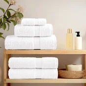 Vidaxl vidaXL 12-delni komplet brisač Premium SOLUND bele barve 600 g/cm2