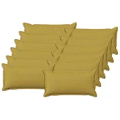Vidaxl Prevleka za blazino 12 kos HOUTEN Svetlo zelena 40 x 80 cm