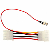 InLine 3-Pin zu 4-Pol Molex Lüfteradapterkabel 33344