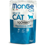 Monge Grill sos za macke Senior - Skuša 85g